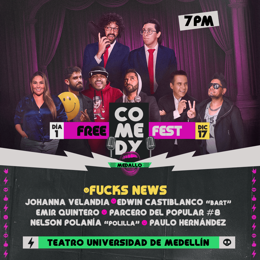 Free Comedy Fest Medallo - Día 1 Gran Apertura