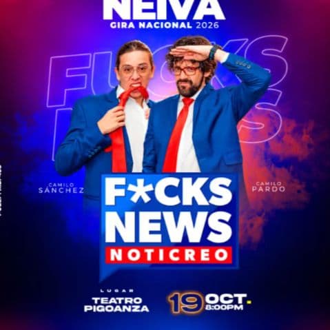 Póster de la gira nacional 2026 de F*CKS News Noticreo
